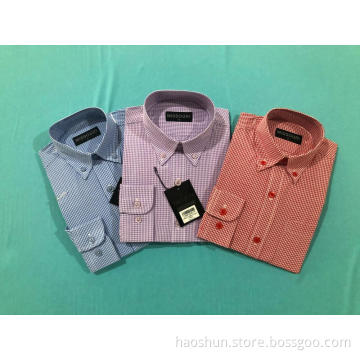 Kids Blazers Customized Color Check Pattern Children Shirts